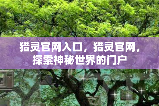 猎灵官网入口,猎灵官网,探索神秘世界的门户 猎灵官网入口,猎灵官网,探索神秘世界的门户