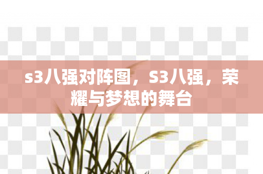 s3八强对阵图,S3八强,荣耀与梦想的舞台 s3八强对阵图,S3八强,荣耀与梦想的舞台