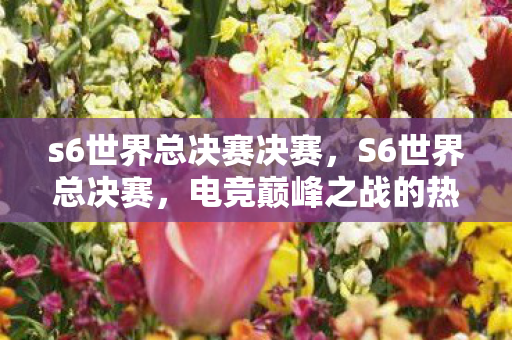 s6世界总决赛决赛,S6世界总决赛,电竞巅峰之战的热血回忆 s6世界总决赛决赛,S6世界总决赛,电竞巅峰之战的热血回忆