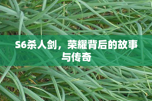 S6杀人剑,荣耀背后的故事与传奇 S6杀人剑,荣耀背后的故事与传奇