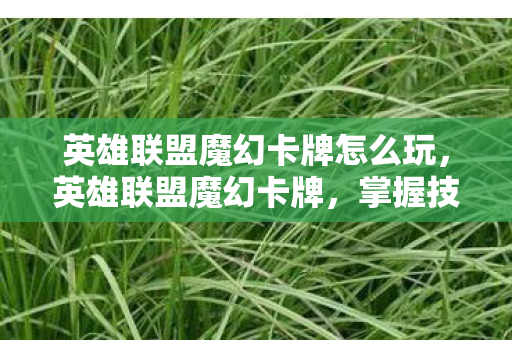 英雄联盟魔幻卡牌怎么玩,英雄联盟魔幻卡牌,掌握技巧,成为顶尖玩家 英雄联盟魔幻卡牌怎么玩,英雄联盟魔幻卡牌,掌握技巧,成为顶尖玩家