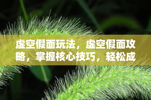 虚空假面玩法，虚空假面攻略，掌握核心技巧，轻松成为战场主宰！