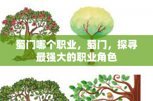 蜀门哪个职业,蜀门,探寻最强大的职业角色 蜀门哪个职业,蜀门,探寻最强大的职业角色