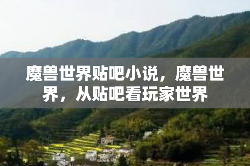 魔兽世界贴吧小说，魔兽世界，从贴吧看玩家世界