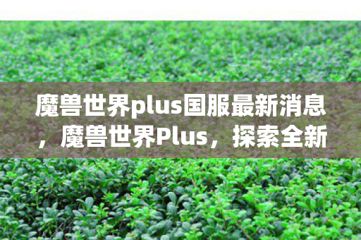 魔兽世界plus国服最新消息,魔兽世界Plus,探索全新游戏世界 魔兽世界plus国服最新消息,魔兽世界Plus,探索全新游戏世界