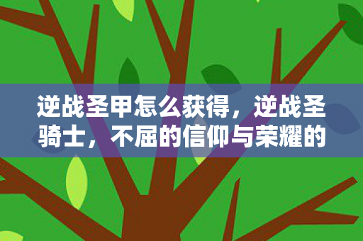 逆战圣甲怎么获得,逆战圣骑士,不屈的信仰与荣耀的战斗 逆战圣甲怎么获得,逆战圣骑士,不屈的信仰与荣耀的战斗