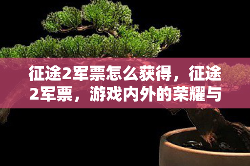 征途2军票怎么获得,征途2军票,游戏内外的荣耀与梦想 征途2军票怎么获得,征途2军票,游戏内外的荣耀与梦想