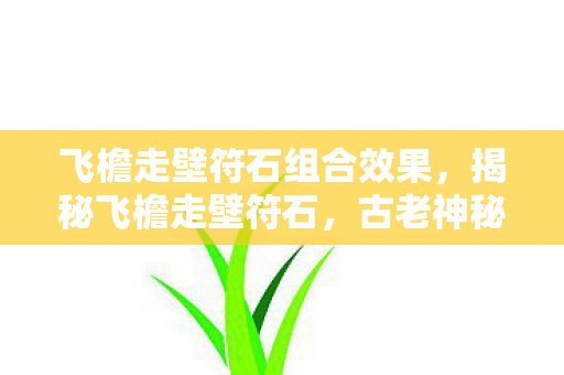 飞檐走壁符石组合效果,揭秘飞檐走壁符石,古老神秘力量的现代解读 飞檐走壁符石组合效果,揭秘飞檐走壁符石,古老神秘力量的现代解读