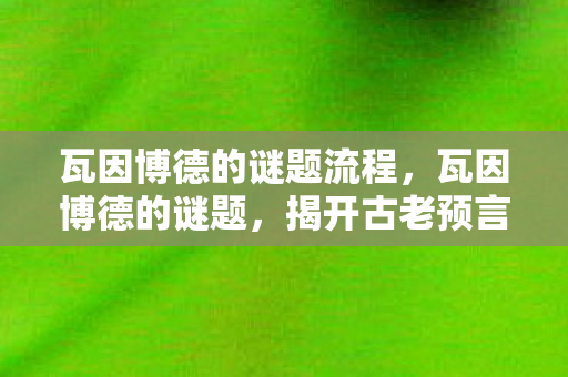 瓦因博德的谜题流程,瓦因博德的谜题,揭开古老预言的神秘面纱 瓦因博德的谜题流程,瓦因博德的谜题,揭开古老预言的神秘面纱