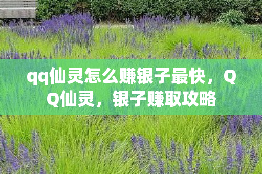 qq仙灵怎么赚银子最快,QQ仙灵,银子赚取攻略 qq仙灵怎么赚银子最快,QQ仙灵,银子赚取攻略