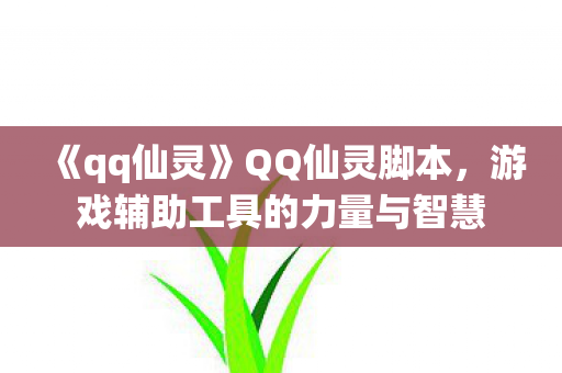 《qq仙灵》QQ仙灵脚本,游戏辅助工具的力量与智慧 《qq仙灵》QQ仙灵脚本,游戏辅助工具的力量与智慧