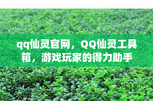 qq仙灵官网,QQ仙灵工具箱,游戏玩家的得力助手 qq仙灵官网,QQ仙灵工具箱,游戏玩家的得力助手