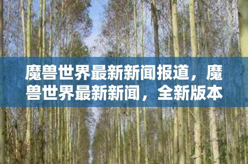 魔兽世界最新新闻报道,魔兽世界最新新闻,全新版本更新及游戏动态概览 魔兽世界最新新闻报道,魔兽世界最新新闻,全新版本更新及游戏动态概览