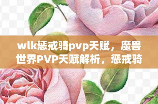 wlk惩戒骑pvp天赋,魔兽世界PVP天赋解析,惩戒骑的崛起与挑战 wlk惩戒骑pvp天赋,魔兽世界PVP天赋解析,惩戒骑的崛起与挑战