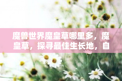 魔兽世界魔皇草哪里多,魔皇草,探寻最佳生长地,自然丰富的宝藏之地 魔兽世界魔皇草哪里多,魔皇草,探寻最佳生长地,自然丰富的宝藏之地