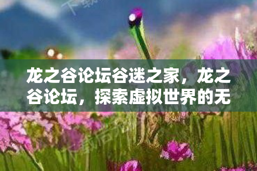龙之谷论坛谷迷之家,龙之谷论坛,探索虚拟世界的无尽奥秘 龙之谷论坛谷迷之家,龙之谷论坛,探索虚拟世界的无尽奥秘
