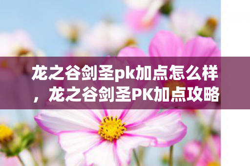 龙之谷剑圣pk加点怎么样,龙之谷剑圣PK加点攻略,掌握核心技能,轻松制霸竞技场 龙之谷剑圣pk加点怎么样,龙之谷剑圣PK加点攻略,掌握核心技能,轻松制霸竞技场