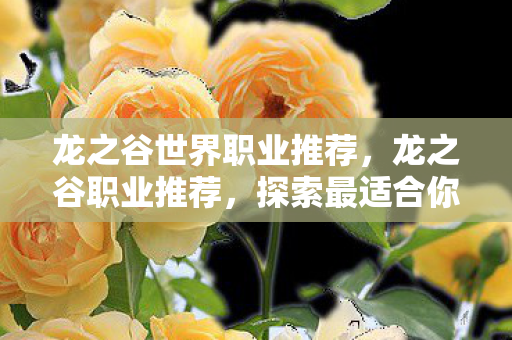 龙之谷世界职业推荐,龙之谷职业推荐,探索最适合你的英雄之路 龙之谷世界职业推荐,龙之谷职业推荐,探索最适合你的英雄之路
