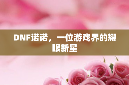 DNF诺诺,一位游戏界的耀眼新星 DNF诺诺,一位游戏界的耀眼新星