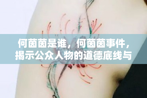 何茵茵是谁,何茵茵事件,揭示公众人物的道德底线与社会责任 何茵茵是谁,何茵茵事件,揭示公众人物的道德底线与社会责任