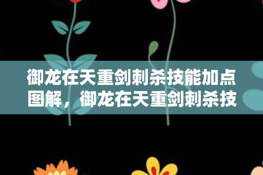 御龙在天重剑刺杀技能加点图解,御龙在天重剑刺杀技能加点攻略 御龙在天重剑刺杀技能加点图解,御龙在天重剑刺杀技能加点攻略