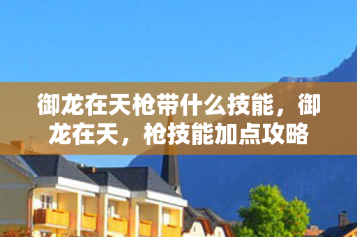 御龙在天枪带什么技能，御龙在天，枪技能加点攻略