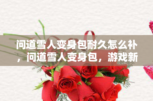 问道雪人变身包耐久怎么补,问道雪人变身包,游戏新奇迹的揭秘 问道雪人变身包耐久怎么补,问道雪人变身包,游戏新奇迹的揭秘