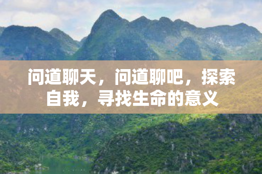 问道聊天,问道聊吧,探索自我,寻找生命的意义 问道聊天,问道聊吧,探索自我,寻找生命的意义