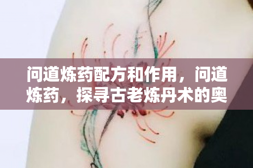 问道炼药配方和作用,问道炼药,探寻古老炼丹术的奥秘与传承 问道炼药配方和作用,问道炼药,探寻古老炼丹术的奥秘与传承