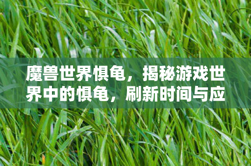 魔兽世界惧龟,揭秘游戏世界中的惧龟,刷新时间与应对策略 魔兽世界惧龟,揭秘游戏世界中的惧龟,刷新时间与应对策略