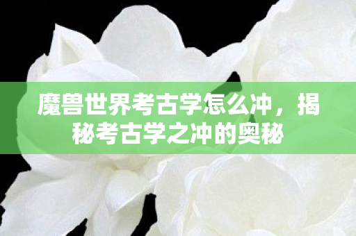 魔兽世界考古学怎么冲，揭秘考古学之冲的奥秘