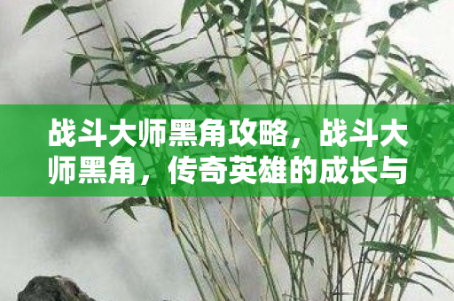 战斗大师黑角攻略,战斗大师黑角,传奇英雄的成长与荣耀之路 战斗大师黑角攻略,战斗大师黑角,传奇英雄的成长与荣耀之路