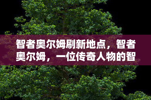 智者奥尔姆刷新地点,智者奥尔姆,一位传奇人物的智慧启示 智者奥尔姆刷新地点,智者奥尔姆,一位传奇人物的智慧启示