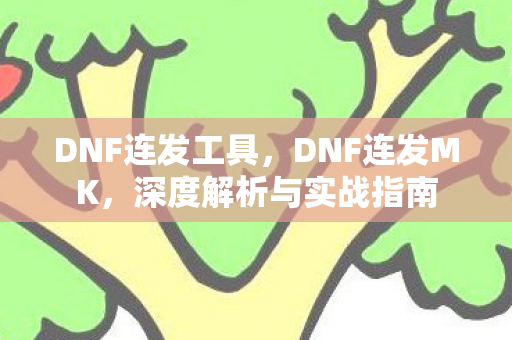 DNF连发工具,DNF连发MK,深度解析与实战指南 DNF连发工具,DNF连发MK,深度解析与实战指南