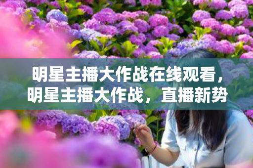 明星主播大作战在线观看,明星主播大作战,直播新势力的崛起与挑战 明星主播大作战在线观看,明星主播大作战,直播新势力的崛起与挑战