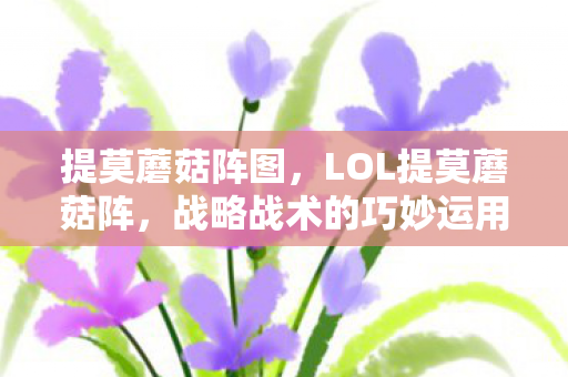 提莫蘑菇阵图,LOL提莫蘑菇阵,战略战术的巧妙运用 提莫蘑菇阵图,LOL提莫蘑菇阵,战略战术的巧妙运用