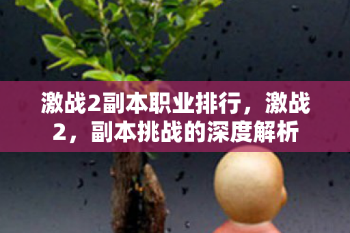 激战2副本职业排行,激战2,副本挑战的深度解析 激战2副本职业排行,激战2,副本挑战的深度解析