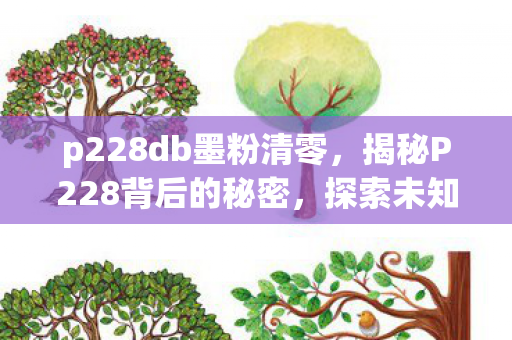 p228db墨粉清零,揭秘P228背后的秘密,探索未知领域的新篇章 p228db墨粉清零,揭秘P228背后的秘密,探索未知领域的新篇章