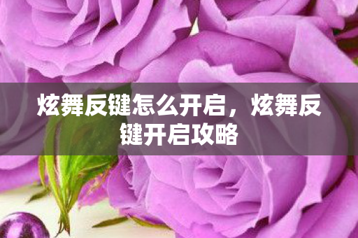 炫舞反键怎么开启,炫舞反键开启攻略 炫舞反键怎么开启,炫舞反键开启攻略