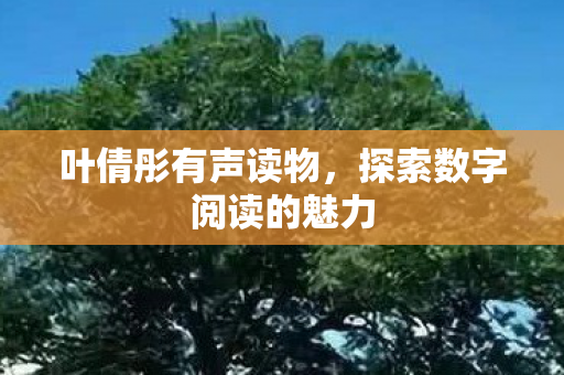 叶倩彤有声读物,探索数字阅读的魅力 叶倩彤有声读物,探索数字阅读的魅力