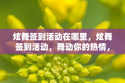 炫舞签到活动在哪里,炫舞签到活动,舞动你的热情,赢取丰厚奖励! 炫舞签到活动在哪里,炫舞签到活动,舞动你的热情,赢取丰厚奖励!