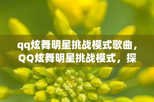 qq炫舞明星挑战模式歌曲,QQ炫舞明星挑战模式,探索音乐舞蹈游戏的新纪元 qq炫舞明星挑战模式歌曲,QQ炫舞明星挑战模式,探索音乐舞蹈游戏的新纪元
