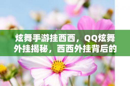 炫舞手游挂西西,QQ炫舞外挂揭秘,西西外挂背后的真相与风险 炫舞手游挂西西,QQ炫舞外挂揭秘,西西外挂背后的真相与风险