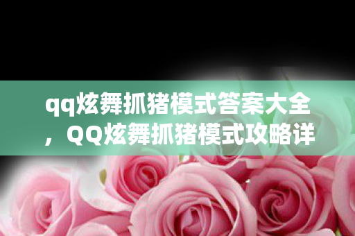 qq炫舞抓猪模式答案大全,QQ炫舞抓猪模式攻略详解 qq炫舞抓猪模式答案大全,QQ炫舞抓猪模式攻略详解