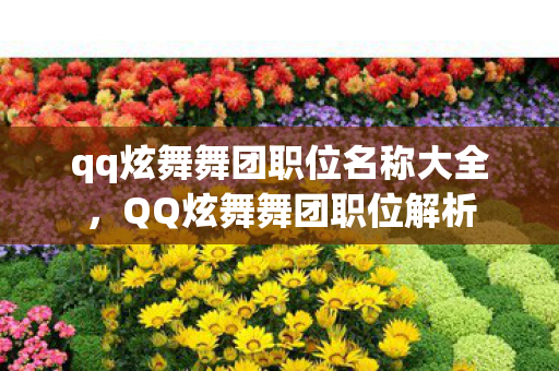 qq炫舞舞团职位名称大全,QQ炫舞舞团职位解析 qq炫舞舞团职位名称大全,QQ炫舞舞团职位解析