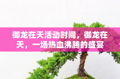 御龙在天活动时间,御龙在天,一场热血沸腾的盛宴 御龙在天活动时间,御龙在天,一场热血沸腾的盛宴
