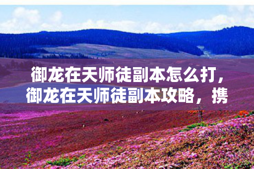 御龙在天师徒副本怎么打，御龙在天师徒副本攻略，携手共战，传承技艺