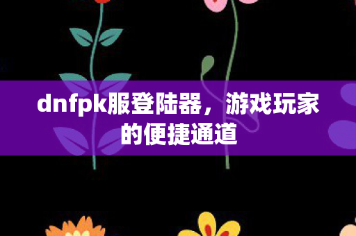 dnfpk服登陆器,游戏玩家的便捷通道 dnfpk服登陆器,游戏玩家的便捷通道