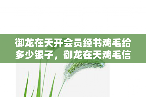 御龙在天开会员经书鸡毛给多少银子,御龙在天鸡毛信攻略,轻松掌握技巧,成为顶尖高手! 御龙在天开会员经书鸡毛给多少银子,御龙在天鸡毛信攻略,轻松掌握技巧,成为顶尖高手!