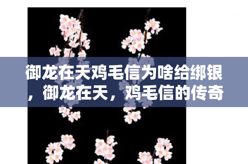 御龙在天鸡毛信为啥给绑银,御龙在天,鸡毛信的传奇 御龙在天鸡毛信为啥给绑银,御龙在天,鸡毛信的传奇